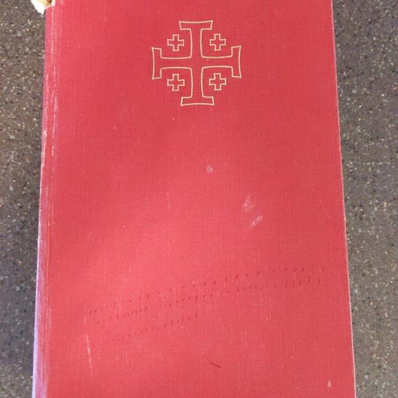 1968 Vintage The Jerusalem Bible Readers Edition Alexander Jones HC Red - Picture 1 of 7